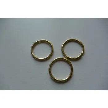 Kovový kroužek černý Ø 2,5x0,1cm