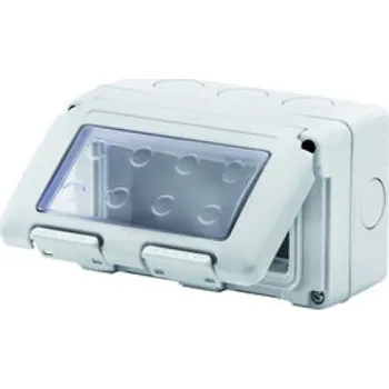 vypínač Gewiss 27 Combi skříňka IP55 4M šedá GW27044