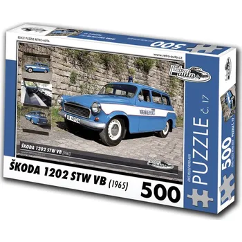 Puzzle KB Barko Retro Auta Škoda 1202 STW VB 1965 500 dílků