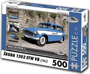 Puzzle KB Barko Retro Auta Škoda 1202 STW VB 1965 500 dílků