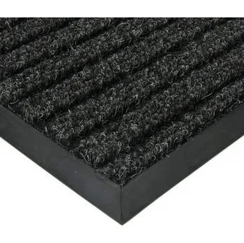 Rohožka Černá textilní zátěžová čistící rohož Shakira - 90 x 140 x 1,6 cm