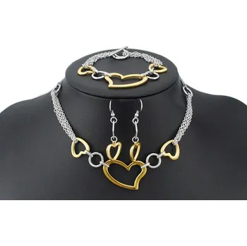 Šperkovnice šperky, souprava, náhrdelník, srdce, chirurgická ocel