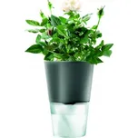 Samozavlažovací květináč na bylinky tmavě šedý