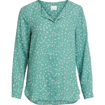 Dámská košile VILA Vilucy Fav Lux Oil Blue, L