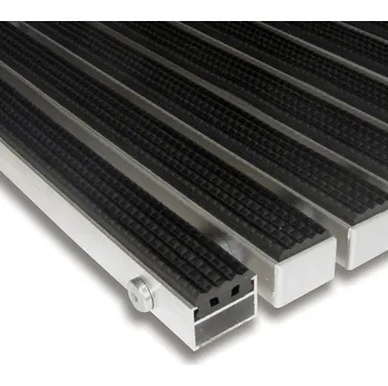 Rohožka Gumová hliníková čistící vstupní venkovní rohož Alu Standard - 100 x 100 x 2,2 cm