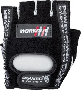 Fitness rukavice Power System Workout rukavice černé M
