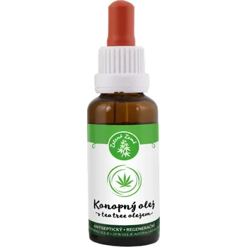 Rostlinný olej Zelená země Konopný a Tea Tree olej 30 ml