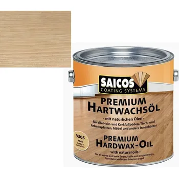 Olej na dřevo Saicos tvrdý voskový olej Premium STŘÍBRNOŠEDÁ TRANSPARENTNÍ 3317; 2,5L + dárek k objednávce nad 1000Kč
