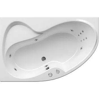 Vana Sanjet Sanjet, masážní vana Ravak Rosa II 170x105 cm, levá v systému Hydro s pneu ovládáním VT1 + odtokový komplet zdarma + nosná konstrukce zdarma