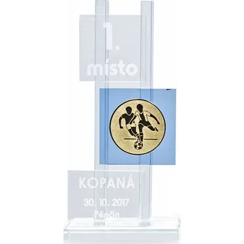 Cinkili Skleněná plaketa C18010 Označení: A, Výška: 100 mm x 215 mm