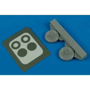 Plastikový model Aires 1/72 Bf 109E/F wheels & paint masks