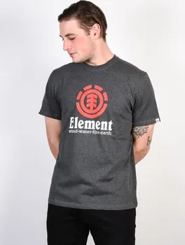 Pánské tričko Element Vertical Charcoal Heather