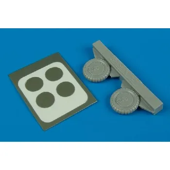 Plastikový model Aires 1/72 Bf 109G-6 wheels & paint masks