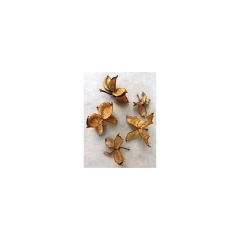 Vánoce Vánoční Dekorace Cotton Flower 5 ks