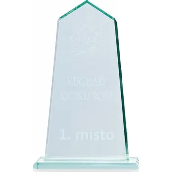 Cinkili Skleněná plaketa C18038 Označení: C, Výška: 90 mm x 170 mm, Průměr: --