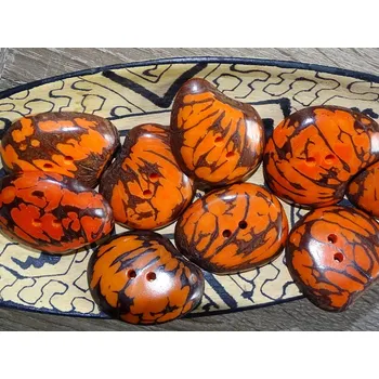 Knoflík Knoflík placka (oranžový)