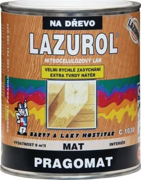 Lak na dřevo Barvy A Laky Hostivař Lazurol Pragomat nitrocelulózový lak na dřevo C1038 750 ml