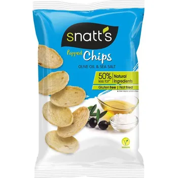 Chips Snatt's Popped Chips 75 g  olivový olej/mořská sůl