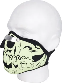 Příslušenství k helmě na motorku Oxford Glow Skull černá/bílá