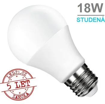 Žárovka Optonica LED žárovka E27 18W SMD2835 1500 lm CCD STUDENÁ