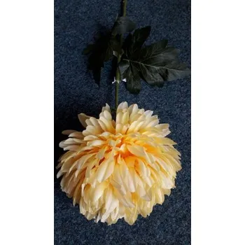 umělá květina Chryzantéma velká, Barva žlutá KX082