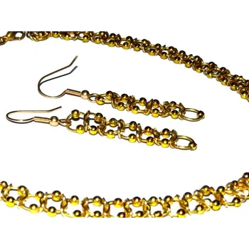 Souprava šperků Set náhrdelníku a náušnic 1326 Zlatuška