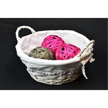 chlebník Vingo Ošatka bílá kulatá