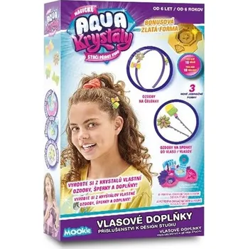 kreativní sada Mookie Aqua Krystaly Vlasové doplňky