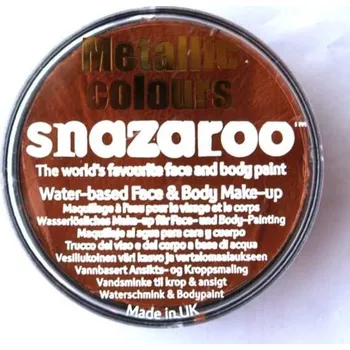Speciální výtvarná barva Metalická barva na obličej Snazaroo 18ml. - Měděná