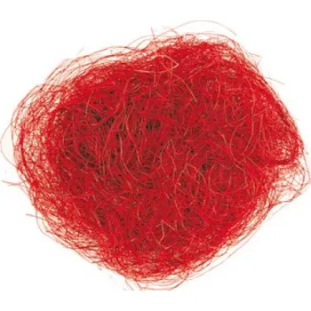 Vánoce Dekorační sisal červený 30g