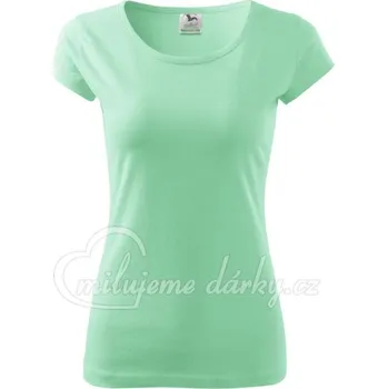 dámské triko Pure 150 mátově zelené, velmi krátký rukáv