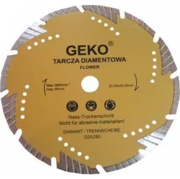 Řezný kotouč Geko diamantový kotouč 230 x 22 mm
