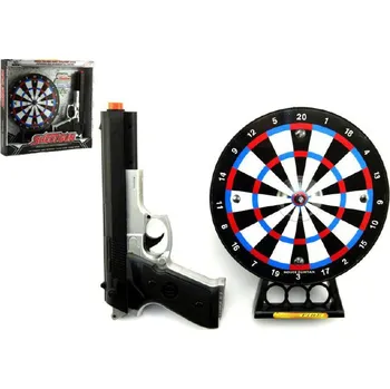 Dětská zbraň Teddies Pistole laserová s terčem