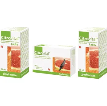 Přírodní produkt Herb Pharma Citrovital 2 x 25 ml + 1 x 30 cps.