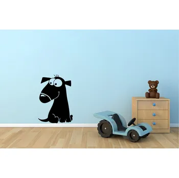 Samolepící dekorace Lepy.cz Samolepka na zeď Pes Velikost (šířka x výška): 40x56cm, Barevná varianta: Světle zelená