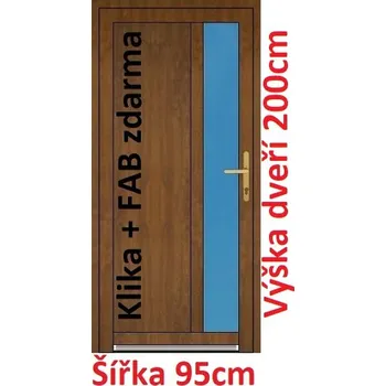 Vchodové dveře Vchodové plastové dveře Soft Rory 95x200 cm - Akce!