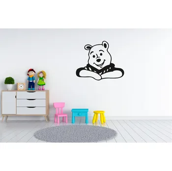 Samolepící dekorace Lepy.cz Samolepka na zeď Medvídek Pú Velikost (šířka x výška): 35x29cm, Barevná varianta: Světle růžová