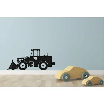 Samolepící dekorace Lepy.cz Samolepka na zeď Bagr Velikost (šířka x výška): 60x26cm, Barevná varianta: Tmavě modrá