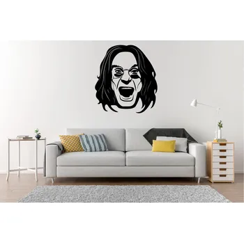 Samolepící dekorace Lepy.cz Samolepka na zeď Ozzy Osbourne Velikost (šířka x výška): 75x82cm, Barevná varianta: Tyrkysová modrá