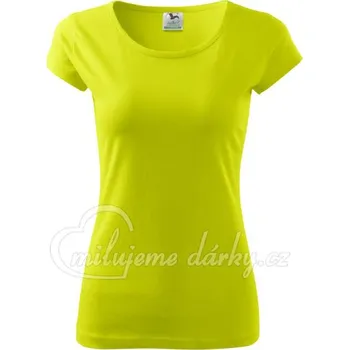 dámské triko Pure 150 citrónově žluté, velmi krátký rukáv
