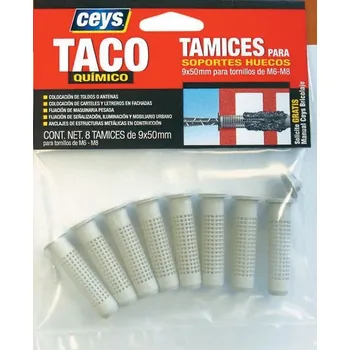 Průmyslové lepidlo CEYS SÍTKO NA CHEMICKOU KOTVU 9 x 50 mm 8 ks