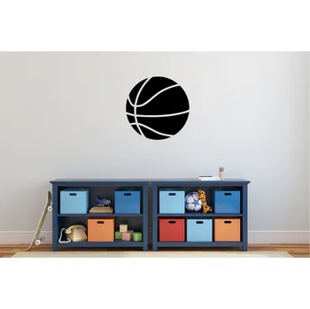 Samolepící dekorace Lepy.cz Samolepka na zeď Basketbalový míč Velikost (šířka x výška): 30x30cm, Barevná varianta: Světle hnědá
