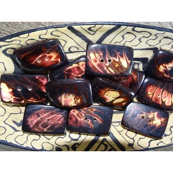 Knoflík Knoflík obdélník (černý)