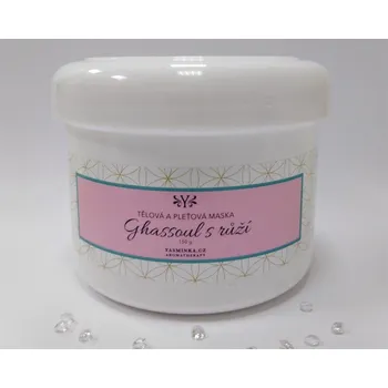 Pleťová maska Yasminka Ghassoul s růží - tělová a pleťová maska, 1kg