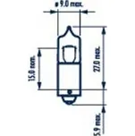 ŽÁROVKA NARVA 17833 H10W BA9s 12V 10W