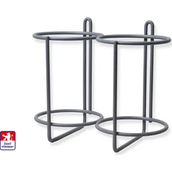 Košík na láhev UVAX Držák na 2 ks PET lahve 1,5 l Barva: Šedá