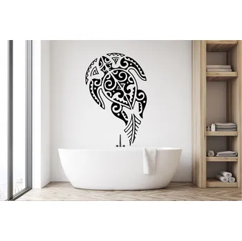 Samolepící dekorace Lepy.cz Samolepka na zeď Želva Velikost (šířka x výška): 65x99cm, Barevná varianta: Pastelová oranžová