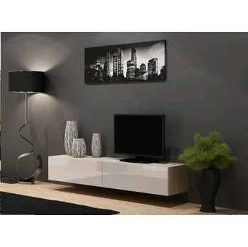 Televizní stolek Nábytek PEGAS s.r.o. TV komoda VIGO 180 - sonoma-bílá