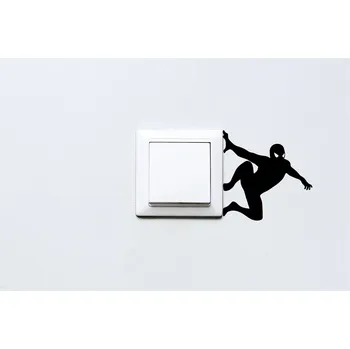 Samolepící dekorace Lepy.cz Samolepka okolo vypínačů a zásuvek Spiderman Barevná varianta: Ledová modrá