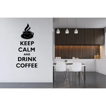 Samolepící dekorace Lepy.cz Samolepka na zeď Drink coffee Velikost (šířka x výška): 40x84cm, Barevná varianta: Pastelová oranžová